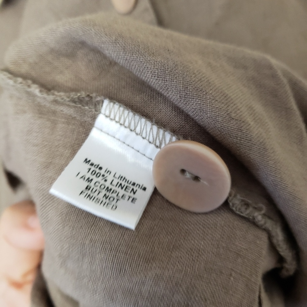 FLAX Linen Jacket Medium - Picture 4 of 4
